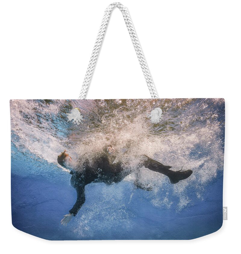 Fallen Weekender Tote Bag featuring the photograph Falling - VII by Mark Rogers