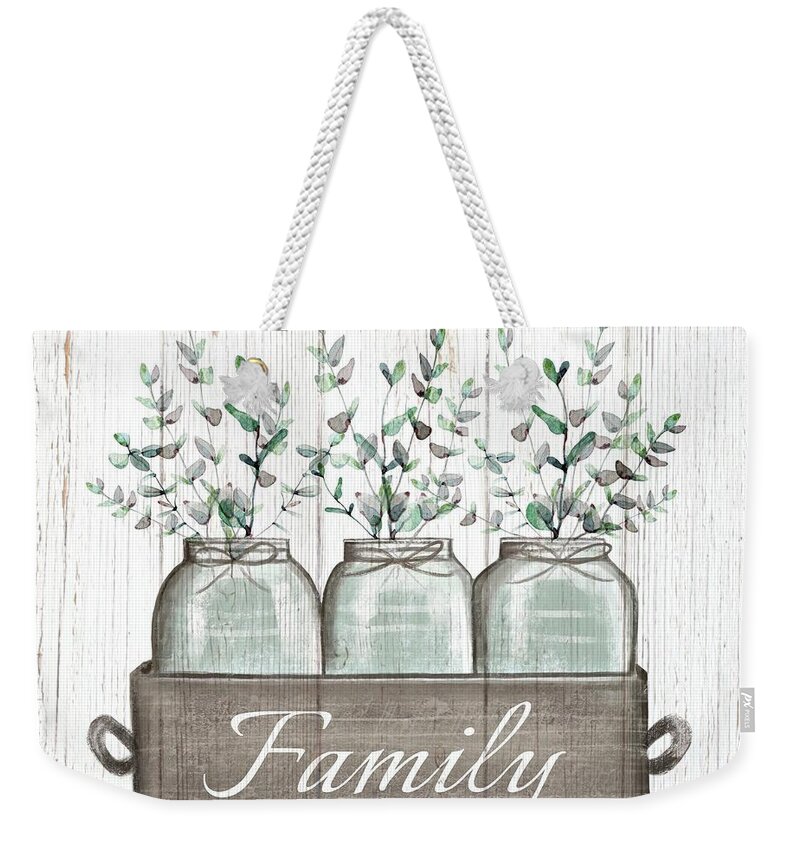 Family Weekender Tote Bag featuring the painting Family by Elizabeth Robinette Tyndall