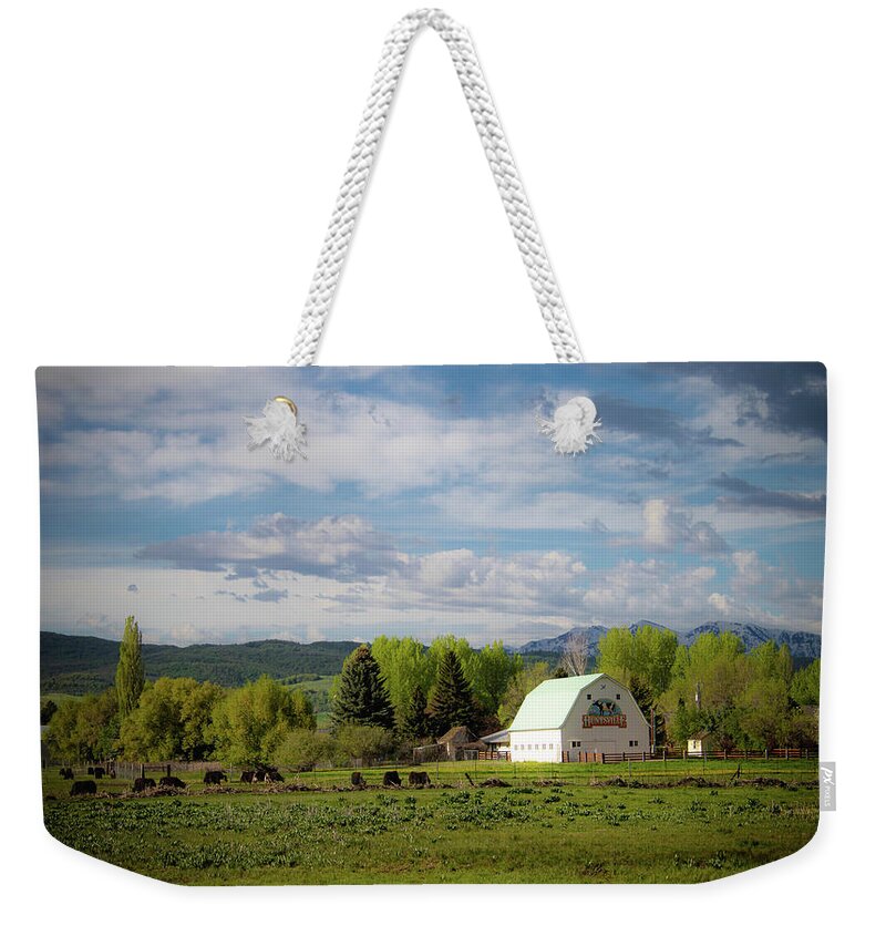 Utah Weekender Tote Bag featuring the photograph Farm Country by Pam Rendall