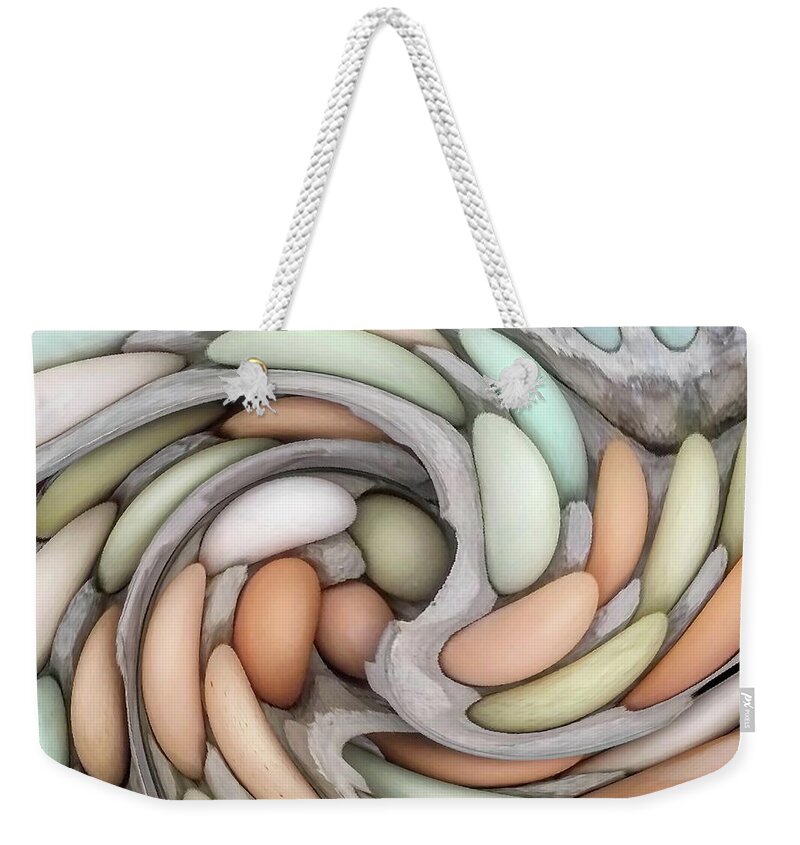 Eggs Weekender Tote Bag featuring the photograph Farm Fresh Eggs by Andrea Kollo