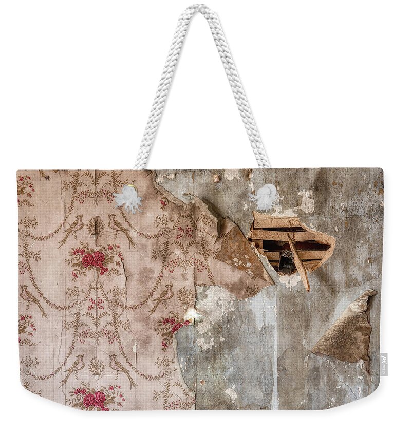 Voorhees Weekender Tote Bag featuring the photograph Farm House Wall Paper by David Letts