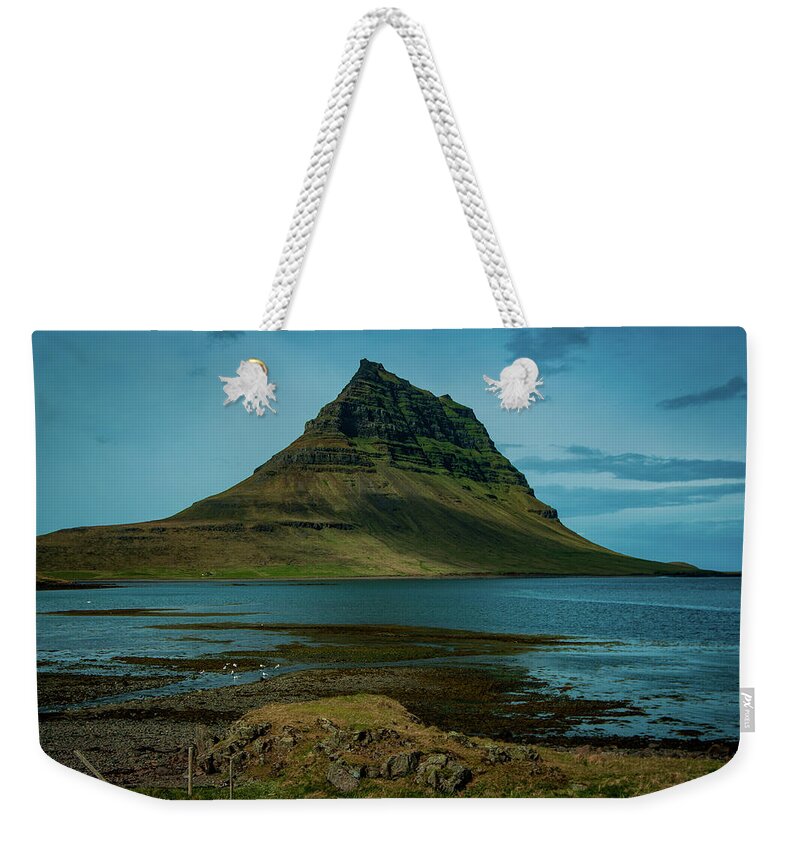 Mountain Weekender Tote Bag featuring the photograph Farming in Iceland by Stephen Sloan