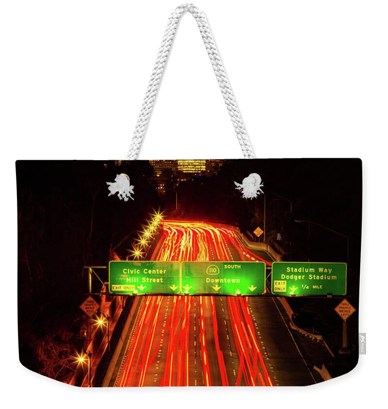 Kobe Bryant Weekender Tote Bag featuring the photograph Fast Lane by Tassanee Angiolillo
