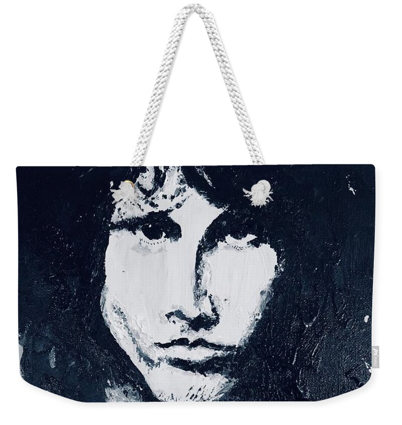 Lizard King Weekender Tote Bag featuring the painting Feast of Friends by Bethany Beeler