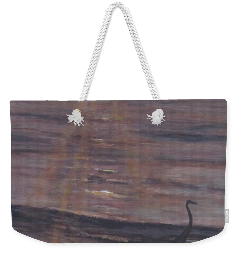 Painting Weekender Tote Bag featuring the painting Feel The Warmth by Paula Pagliughi