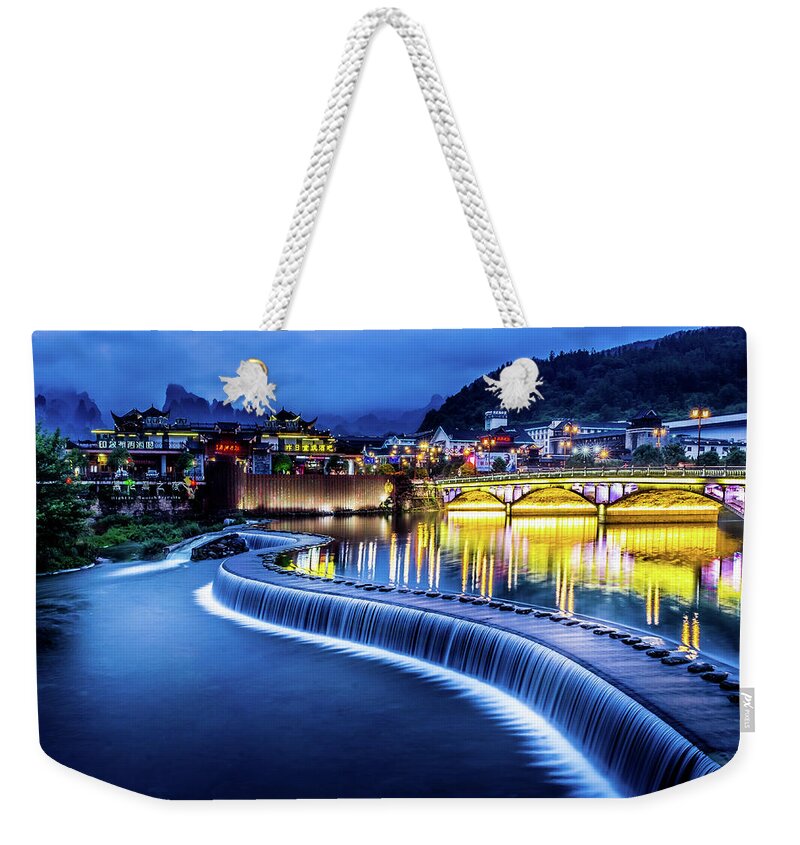 Ancient Weekender Tote Bag featuring the photograph Feng Huang Ancient Town by Arj Munoz