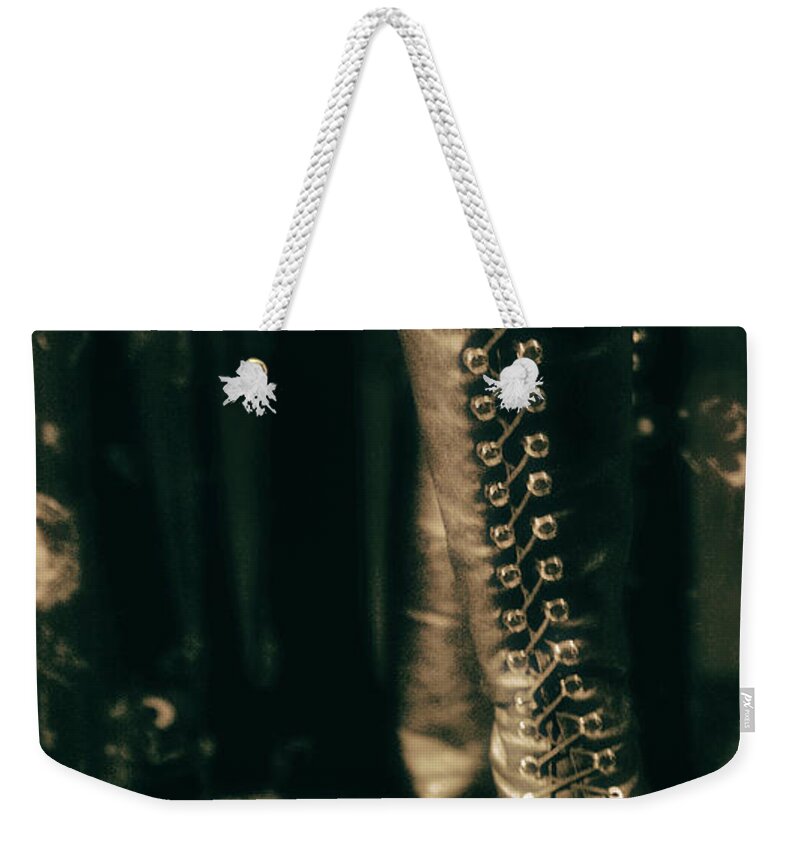 Fetish Weekender Tote Bag featuring the photograph Fetish by Cynthia Dickinson