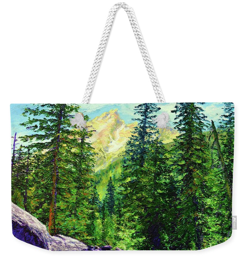 Impressionism Weekender Tote Bag featuring the painting Finding Some Clarity by Darien Bogart