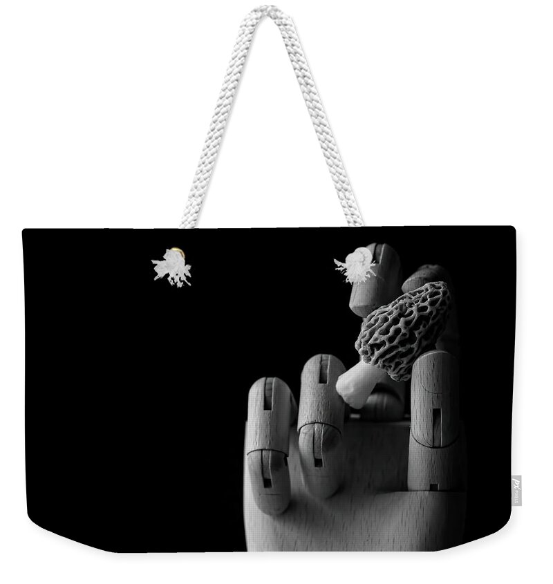 Morel Mushroom Weekender Tote Bag featuring the photograph Finger Food by Holly Ross