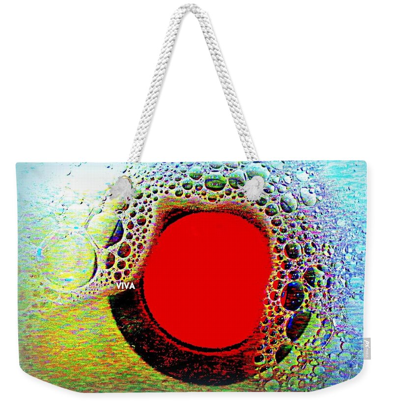 Kitchen Weekender Tote Bag featuring the photograph Fire Burn and Cauldron Bubble by VIVA Anderson