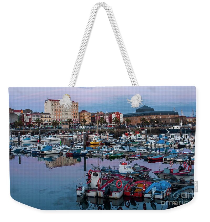 Architecture Weekender Tote Bag featuring the photograph Fishing Boats at the Port of Ferrol Galicia by Pablo Avanzini
