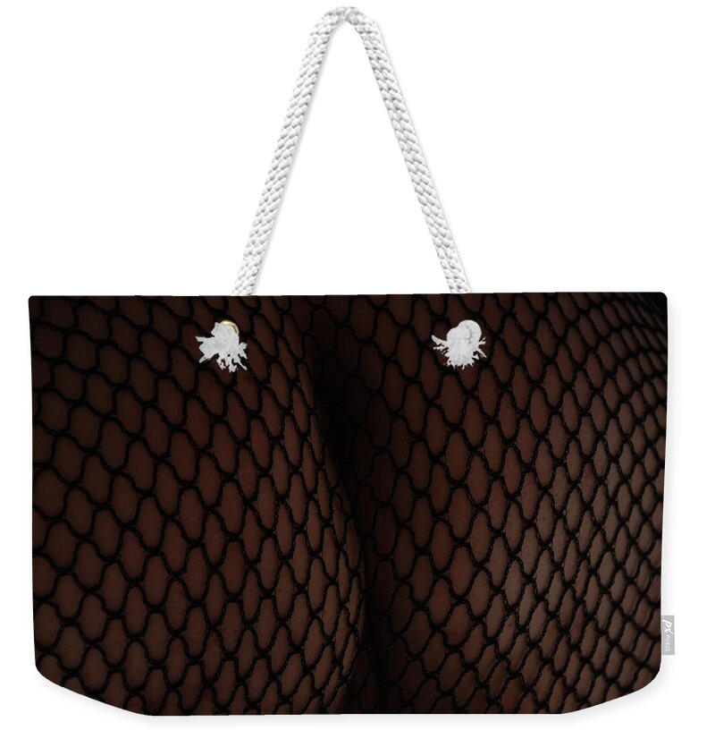 Sexy Weekender Tote Bag featuring the photograph Fishnet Master Piece by Rob Hans