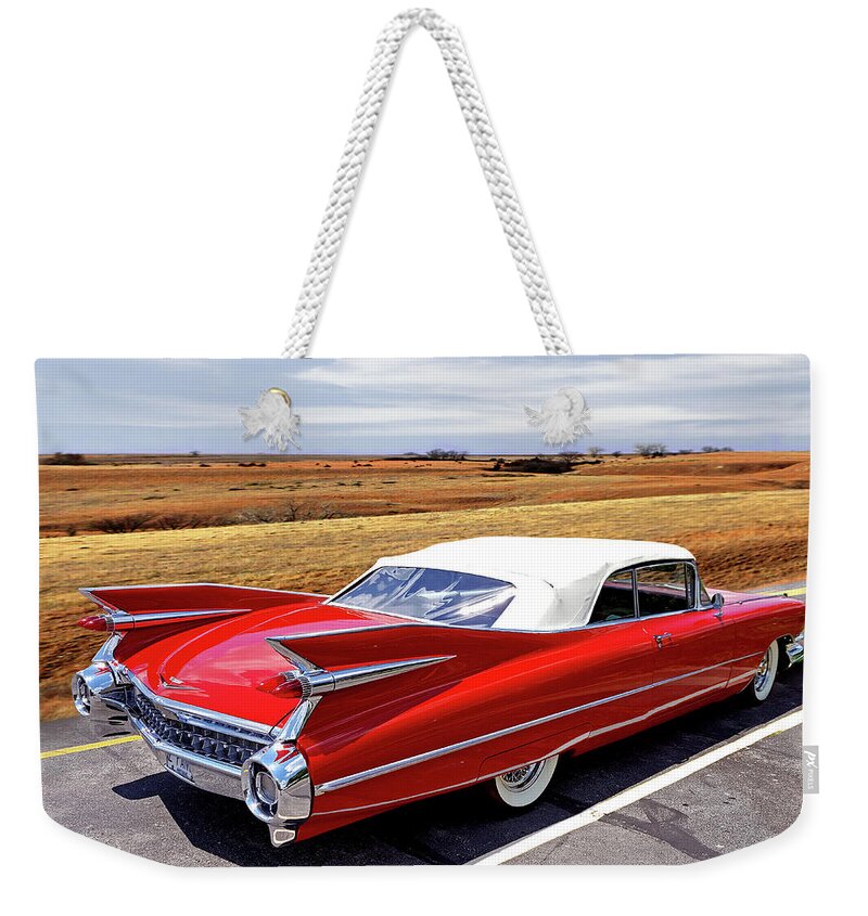 '59 Weekender Tote Bag featuring the photograph Flamboyant Fifty-Nine by Christopher McKenzie