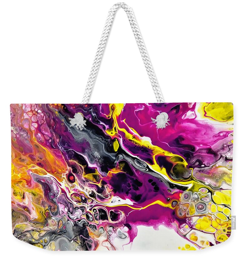  Weekender Tote Bag featuring the painting Fleeting Glory by Rein Nomm