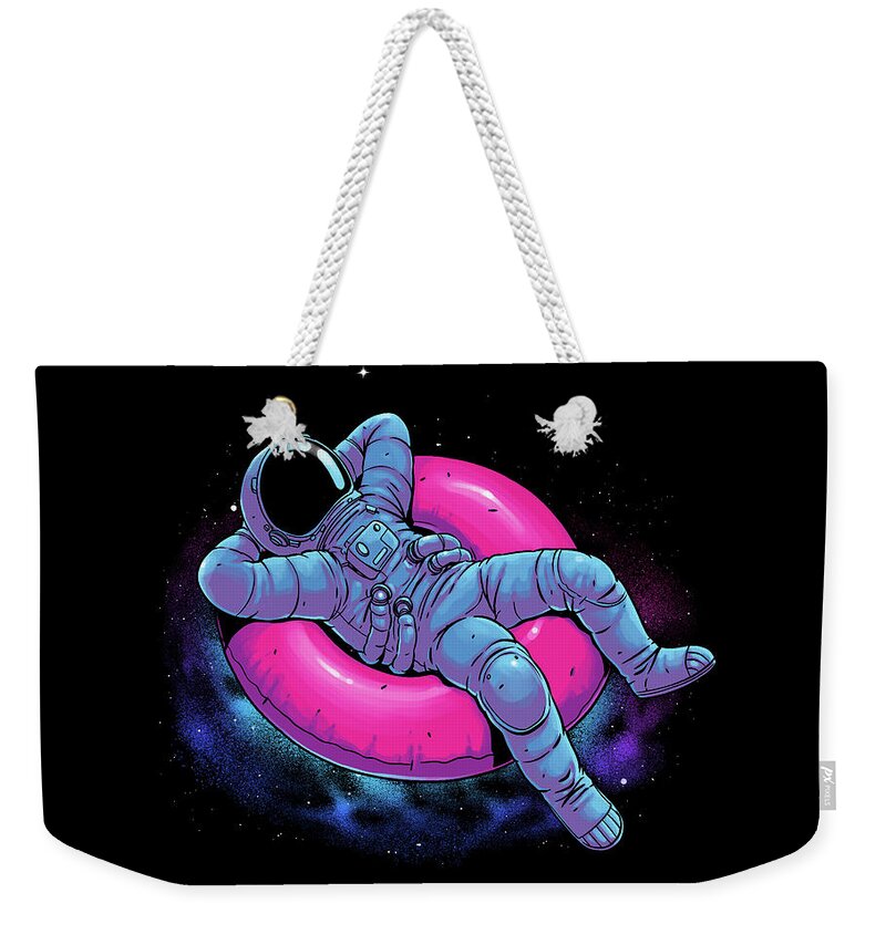 Space Weekender Tote Bag featuring the digital art Floating Dream by Digital Carbine