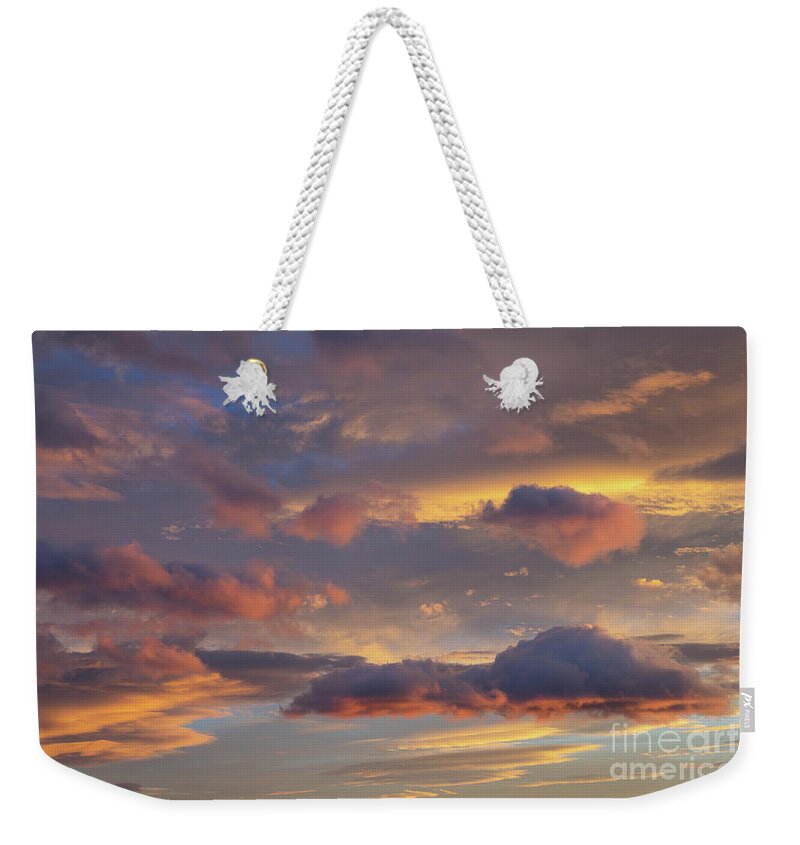 Clouds Weekender Tote Bag featuring the photograph Floating in the clouds by Adriana Mueller