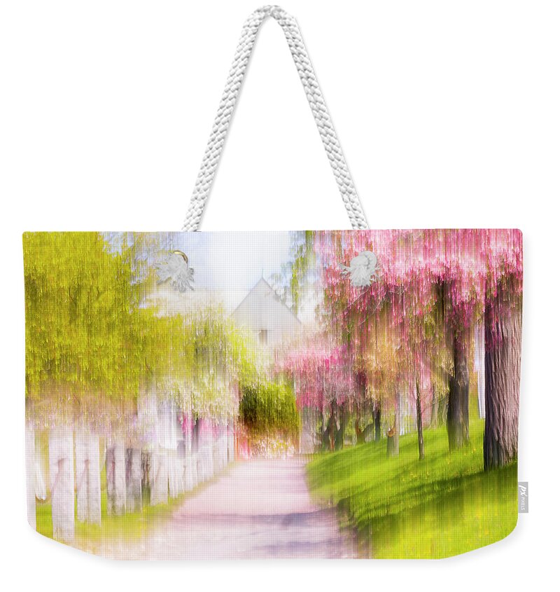 Floral Weekender Tote Bag featuring the photograph Floral Way Impression by Catherine Grassello