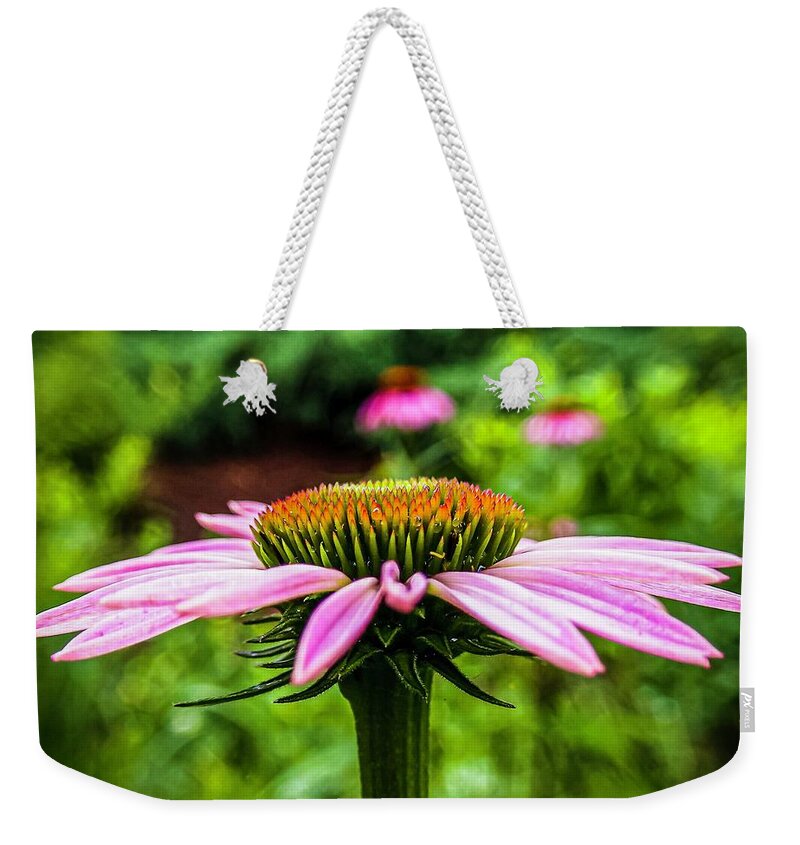Flower Weekender Tote Bag featuring the photograph Flower after the rain by Rick Nelson
