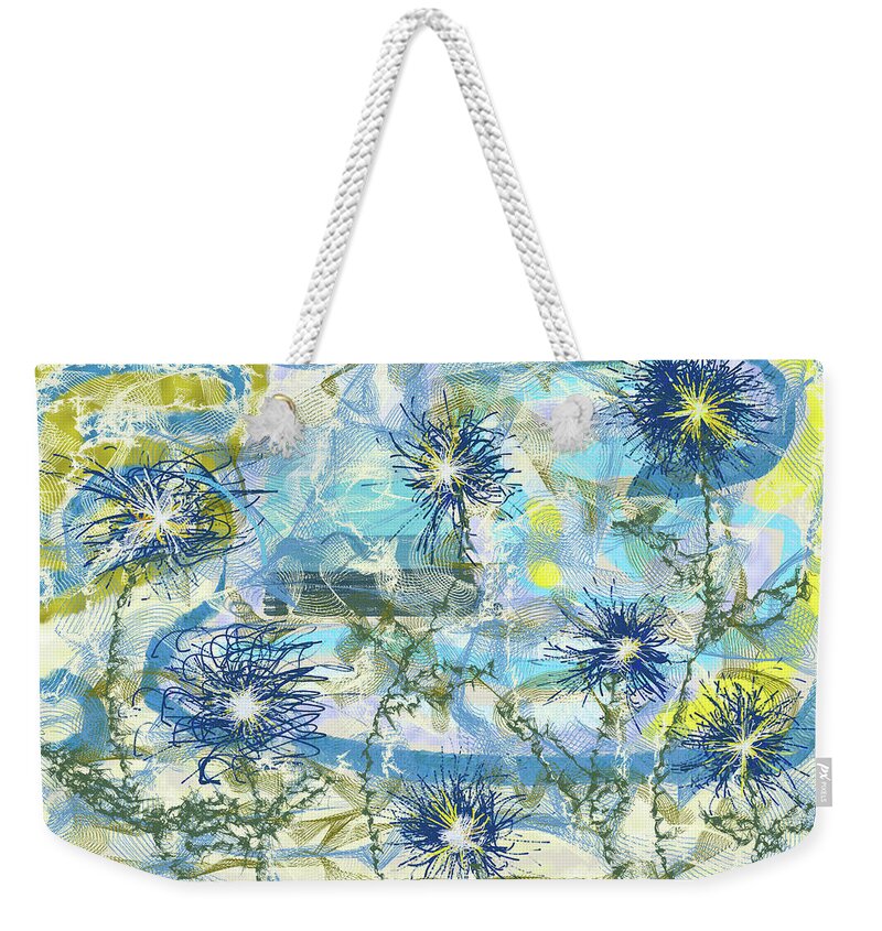 Digital Weekender Tote Bag featuring the painting Flower Garden #8 by Christina Wedberg
