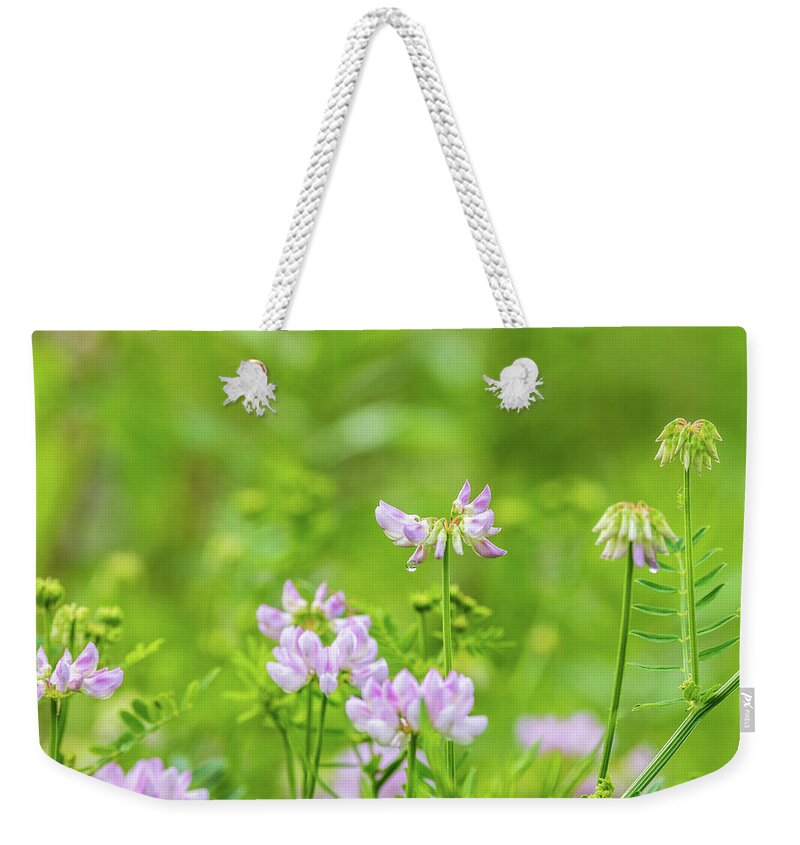 Flower Weekender Tote Bag featuring the photograph Flower Photography - Spring Field by Amelia Pearn