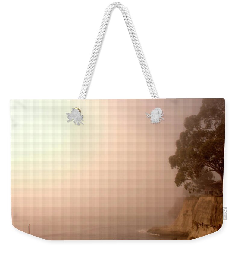 Fog Weekender Tote Bag featuring the photograph Fog Lit by Lora Lee Chapman