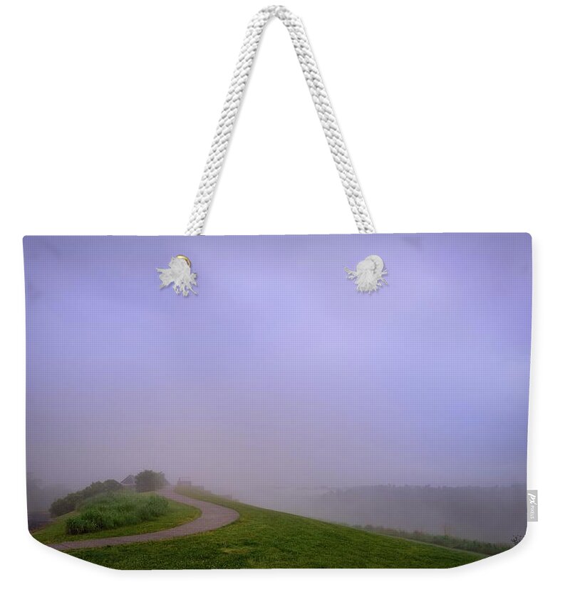 Fog Weekender Tote Bag featuring the photograph Fog on the Observation Trail by Jason Fink