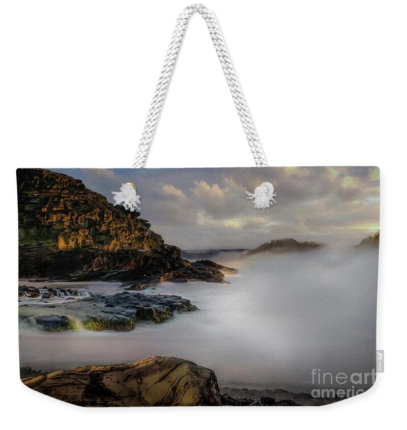 Coast Weekender Tote Bag featuring the photograph Fog Rolling In... by Shelia Hunt