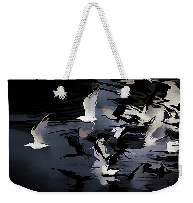 Bird Weekender Tote Bag featuring the photograph Follow the Wind by Pete Rems