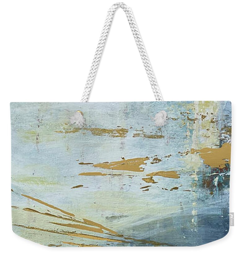 Water Weekender Tote Bag featuring the painting For This Very Purpose I by Linda Bailey