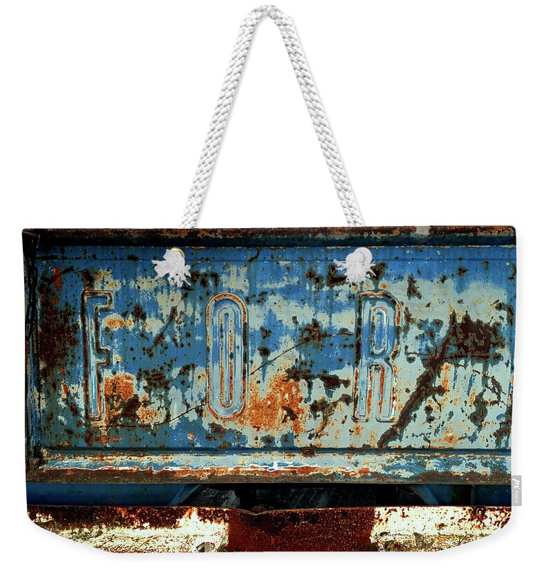 Ford Truck Weekender Tote Bag featuring the photograph Ford by Kathryn Alexander MA