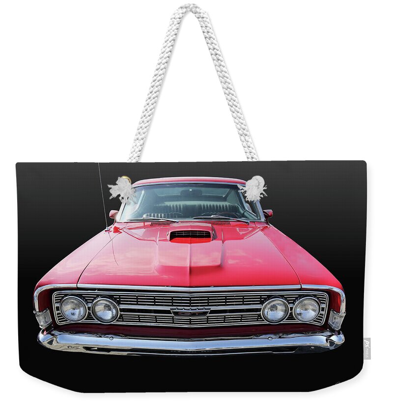 Ford Torino Weekender Tote Bag featuring the photograph Ford Torino GT Coupe by Peter Kraaibeek