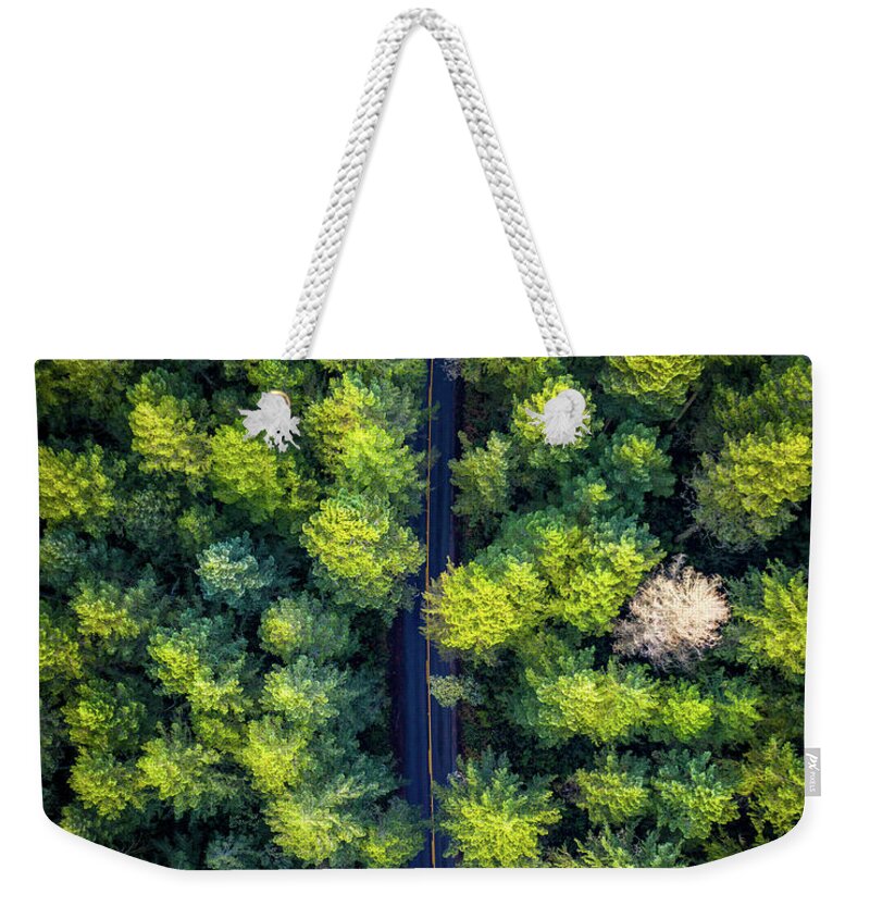 Road Weekender Tote Bag featuring the photograph Forest Road by Clinton Ward