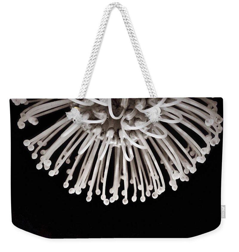 Protea Flower Weekender Tote Bag featuring the photograph Formation by Susan Maxwell Schmidt