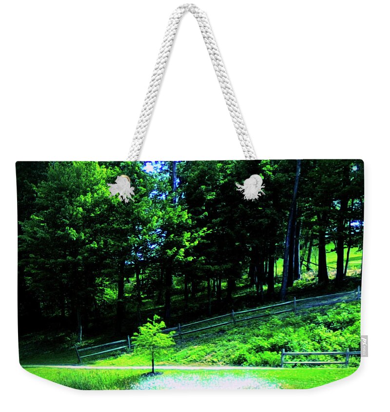 Fountain Weekender Tote Bag featuring the photograph Fountain by Christopher Reed