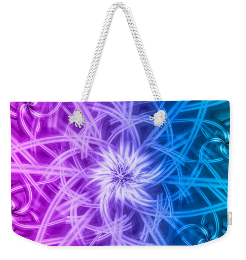 Was A Photograph Weekender Tote Bag featuring the digital art Fractal by Spikey Mouse Photography