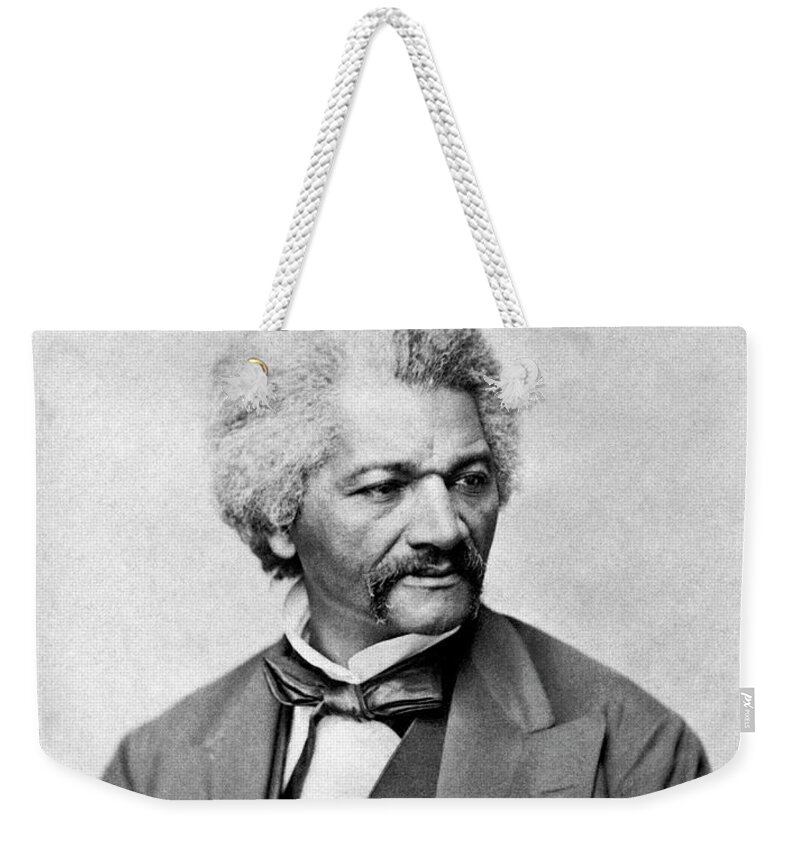Frederick Douglass Weekender Tote Bag featuring the photograph Frederick Douglass by War Is Hell Store