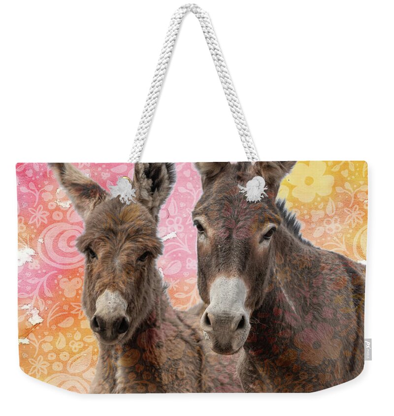 Wild Burros Weekender Tote Bag featuring the photograph Free Spirits by Mary Hone
