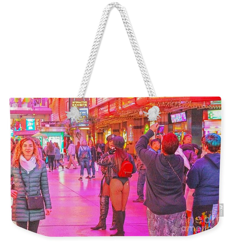  Weekender Tote Bag featuring the photograph Fremont Moments by Rodney Lee Williams