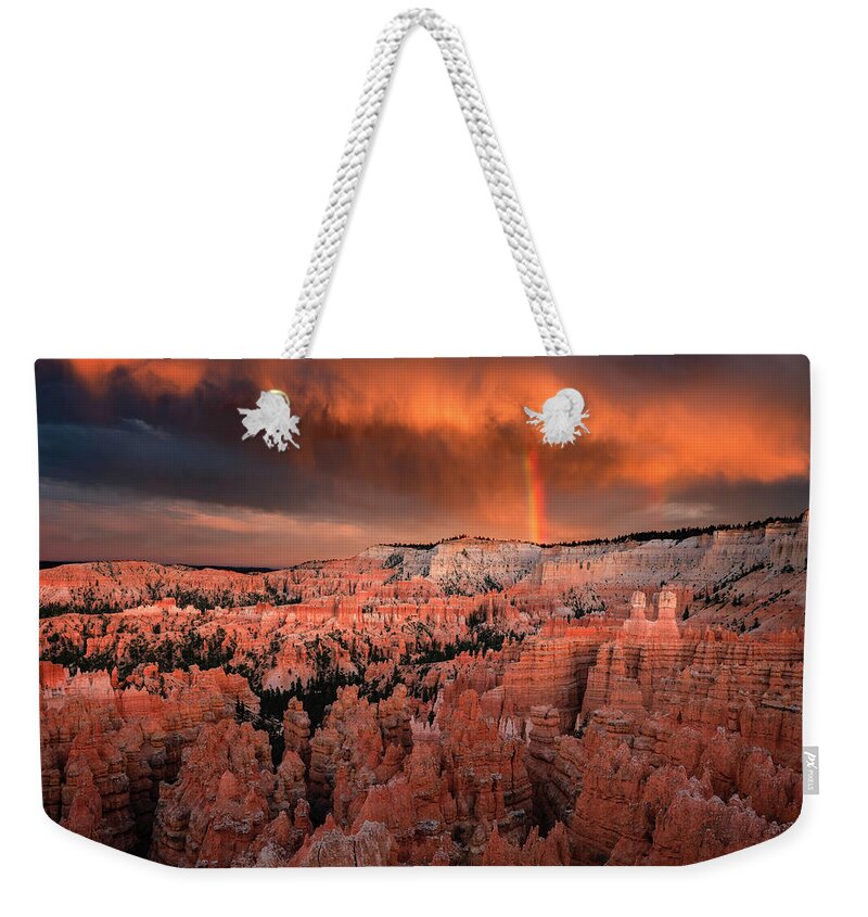 50s Weekender Tote Bag featuring the photograph From The Darkness by Edgars Erglis