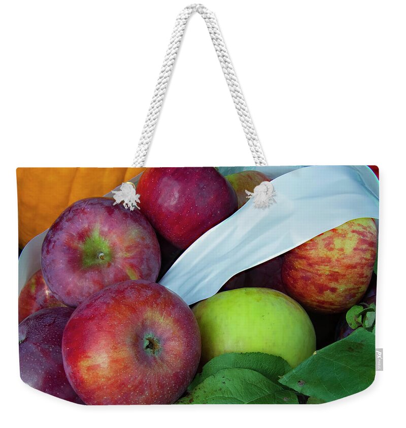 Orchard Weekender Tote Bag featuring the photograph From the orchard by Cordia Murphy