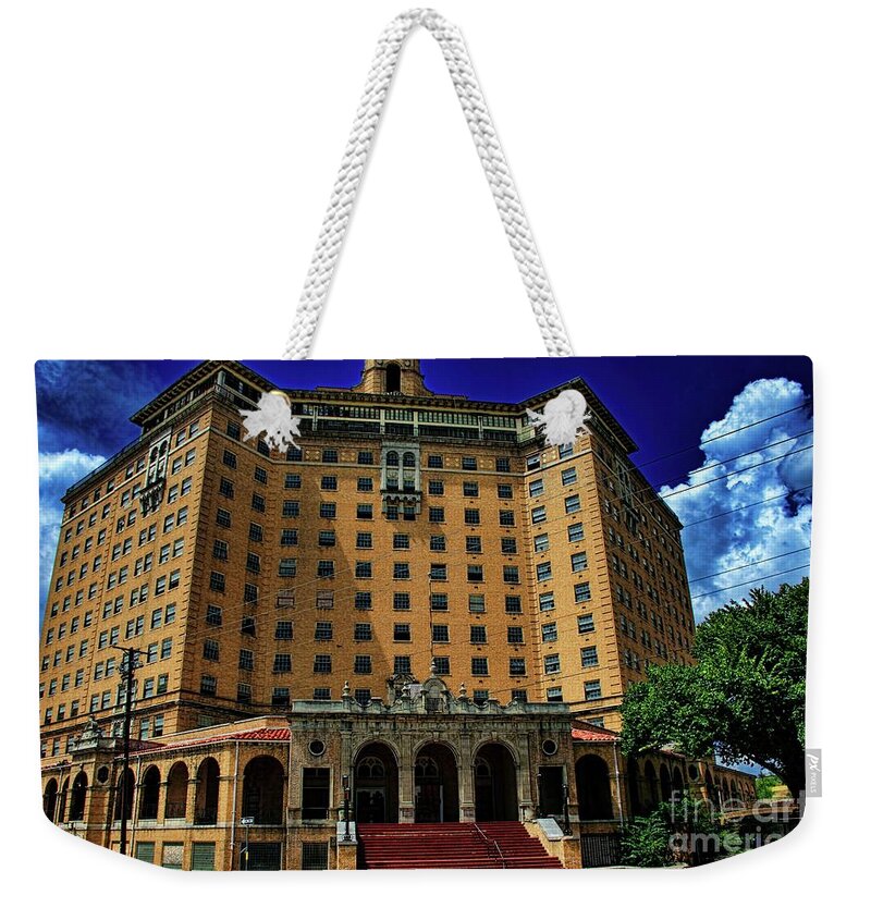 The Weekender Tote Bag featuring the photograph Front View The Baker by Diana Mary Sharpton