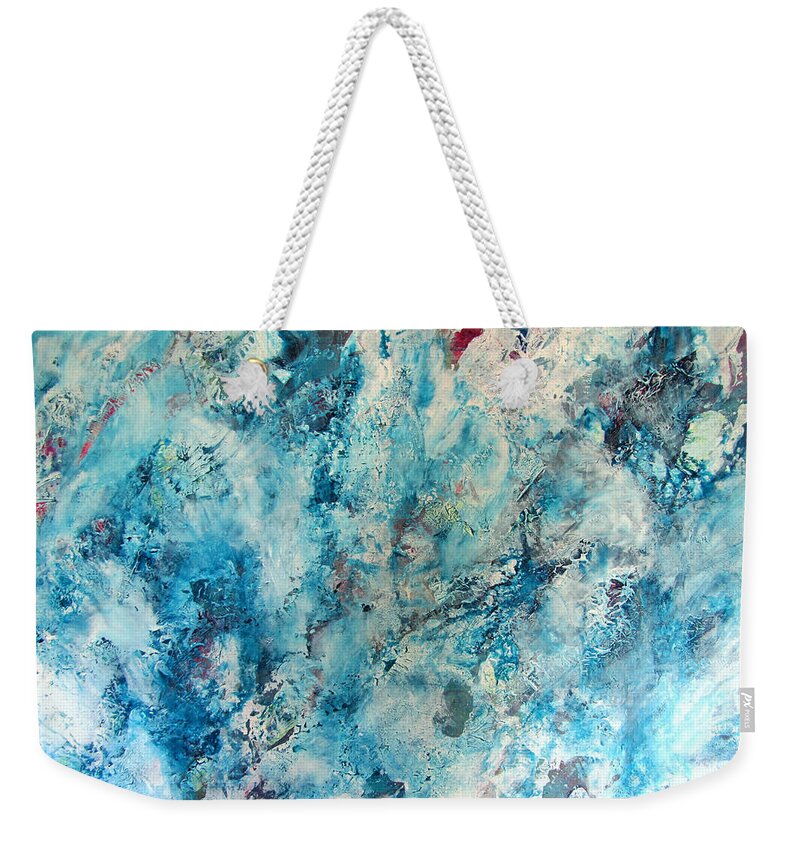 Valerie Travers Artist Weekender Tote Bag featuring the painting Frozen in Time by Valerie Travers
