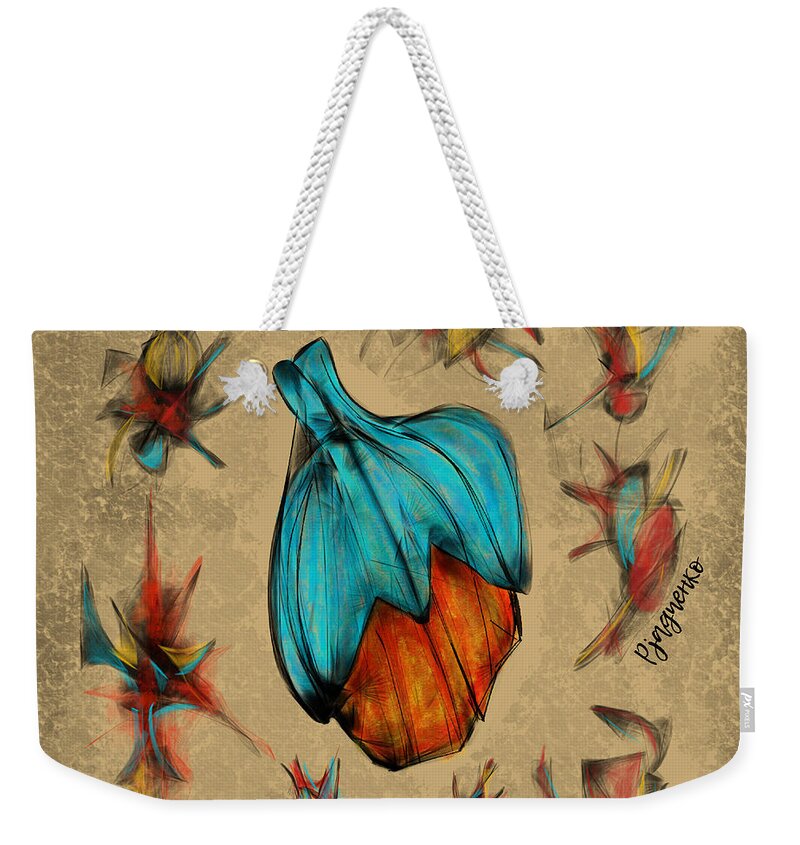 Fruit Weekender Tote Bag featuring the digital art Fruit #12 by Ljev Rjadcenko