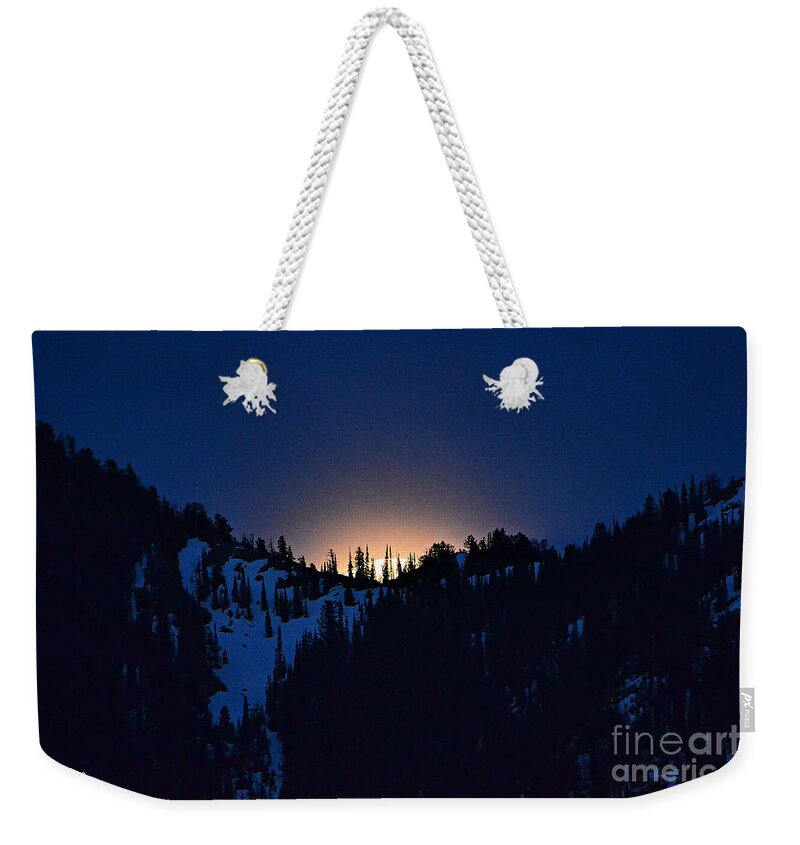 Full Moon Weekender Tote Bag featuring the photograph Full Flower Moon #2 by Dorrene BrownButterfield