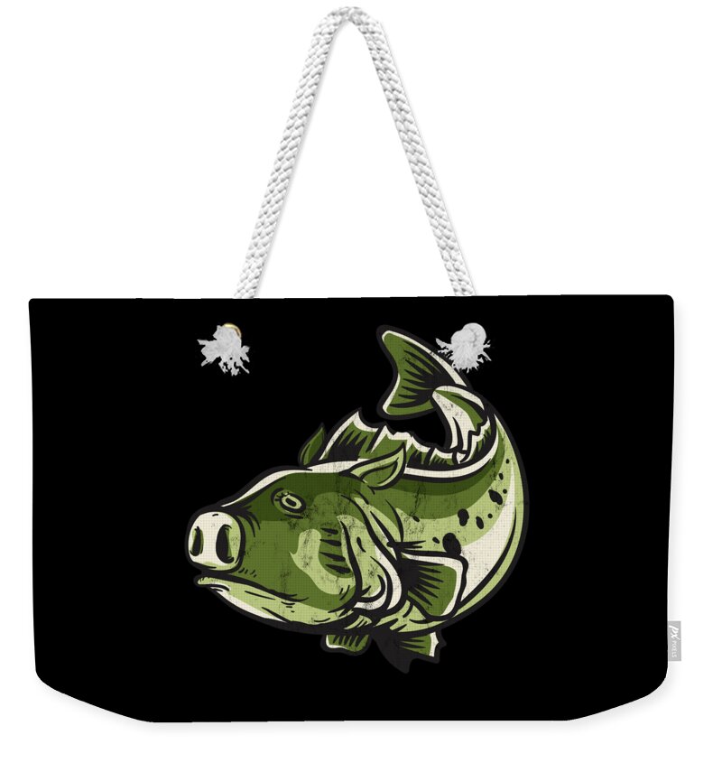 Funny Bass Fishing Men Women Jig Pig Weekender Tote Bag by Noirty Designs -  Pixels