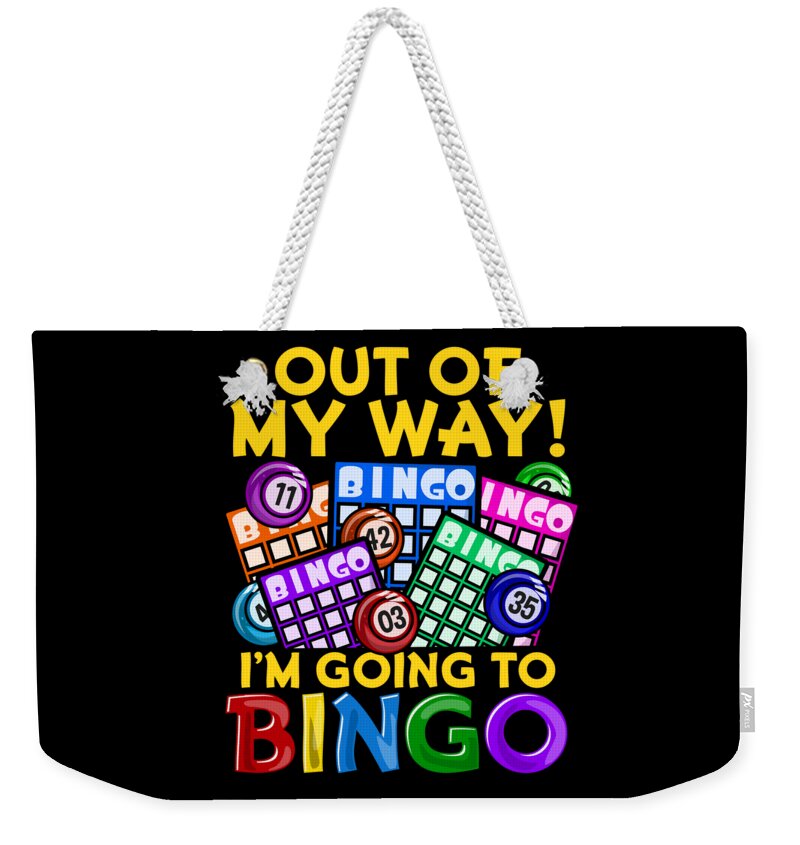 Funny Bingo graphic for a Lottery and Bingo Weekender Tote Bag by Bi Nutz - Pixels