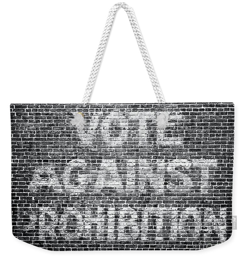 Prohibition. 20s Weekender Tote Bag featuring the painting Funny Roaring Twenties No Prohibition Roaring 20s Gift Vote Against Prohibition Sign by Tony Rubino