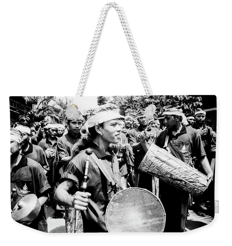 Gamelan Weekender Tote Bag featuring the photograph The Beat Of Paradise - Gamelan Ensemble, Bali, Indonesia by Earth And Spirit