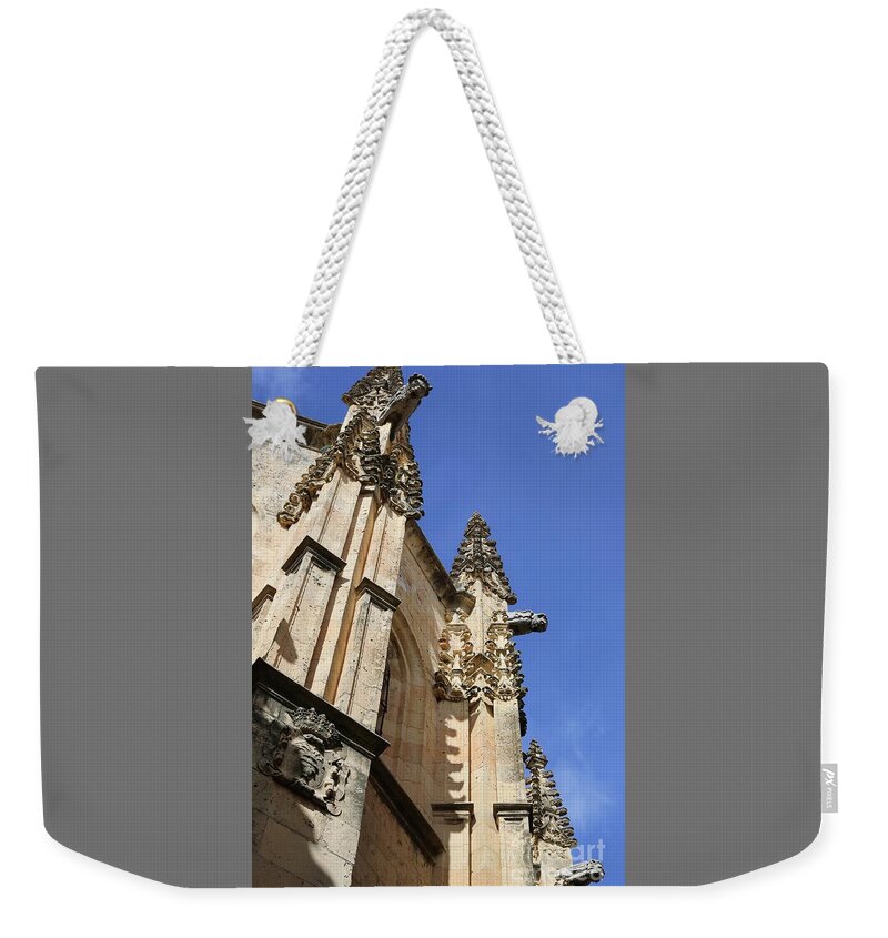 Segovia Weekender Tote Bag featuring the photograph Gargoyles of Segovia by Carol Groenen
