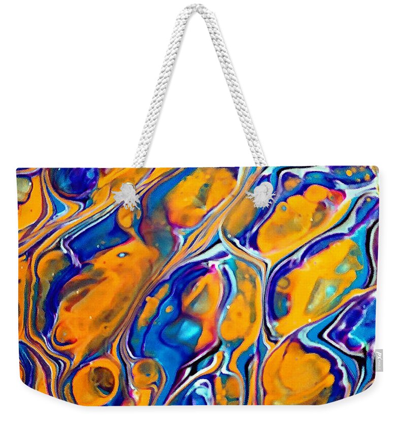  Weekender Tote Bag featuring the painting Gathering Strength by Rein Nomm